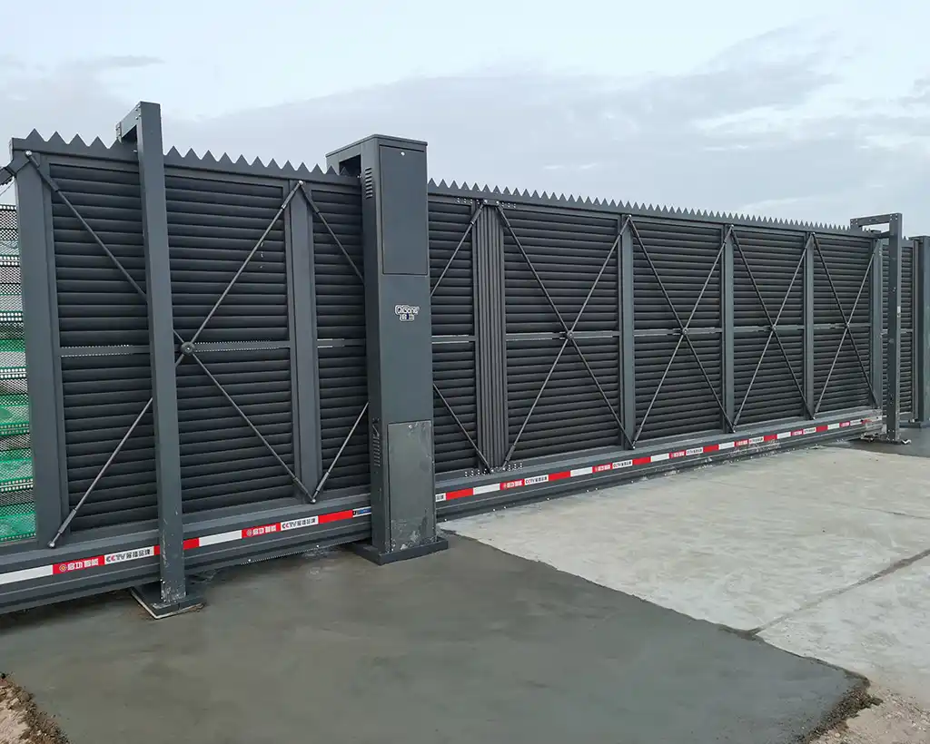 cantilever sliding driveway gate metal sliding gate QiGong