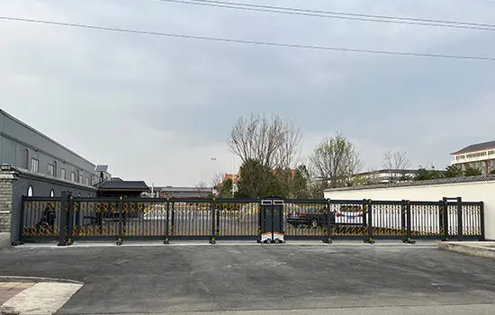 Aluminum flower telescopic gate Telescopic sliding gate QiGong