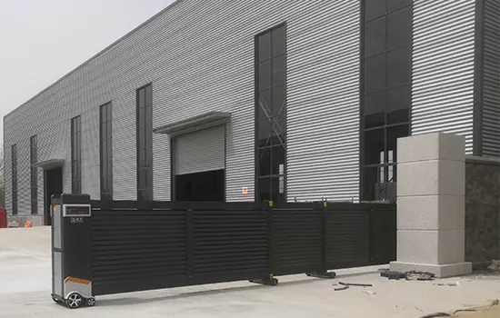 Louver telescopic sliding gate Atuomatic telescopic sliding gate QiGong