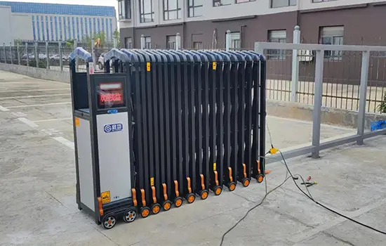 Retractable steel gate Electric retractable gate QG-L600 QiGong